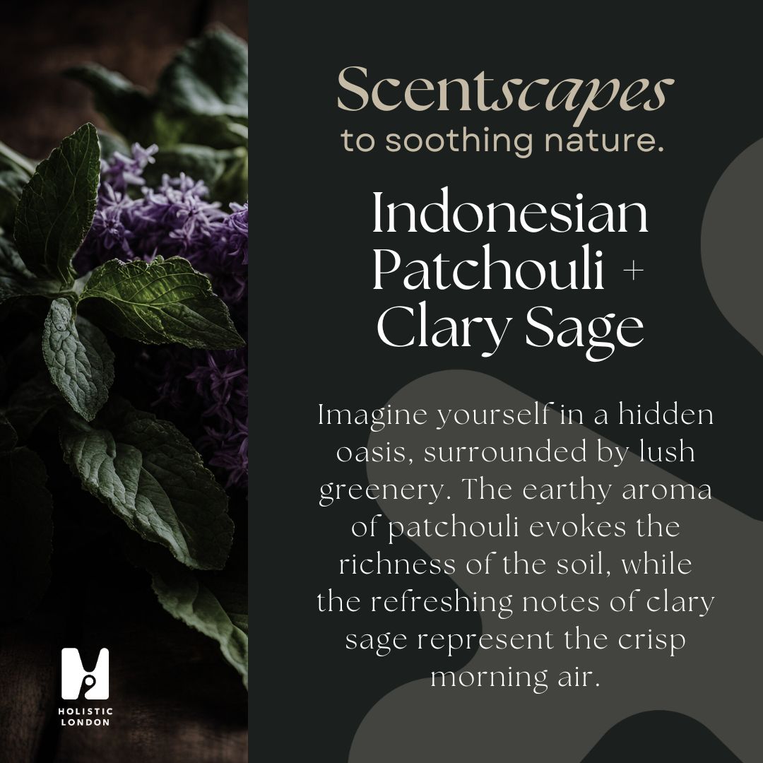 INDONESIAN PATCHOULI + CLARY SAGE SCENTED CANDLE