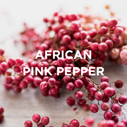 AFRICAN PINK PEPPER + PEONY SCENTED CANDLE